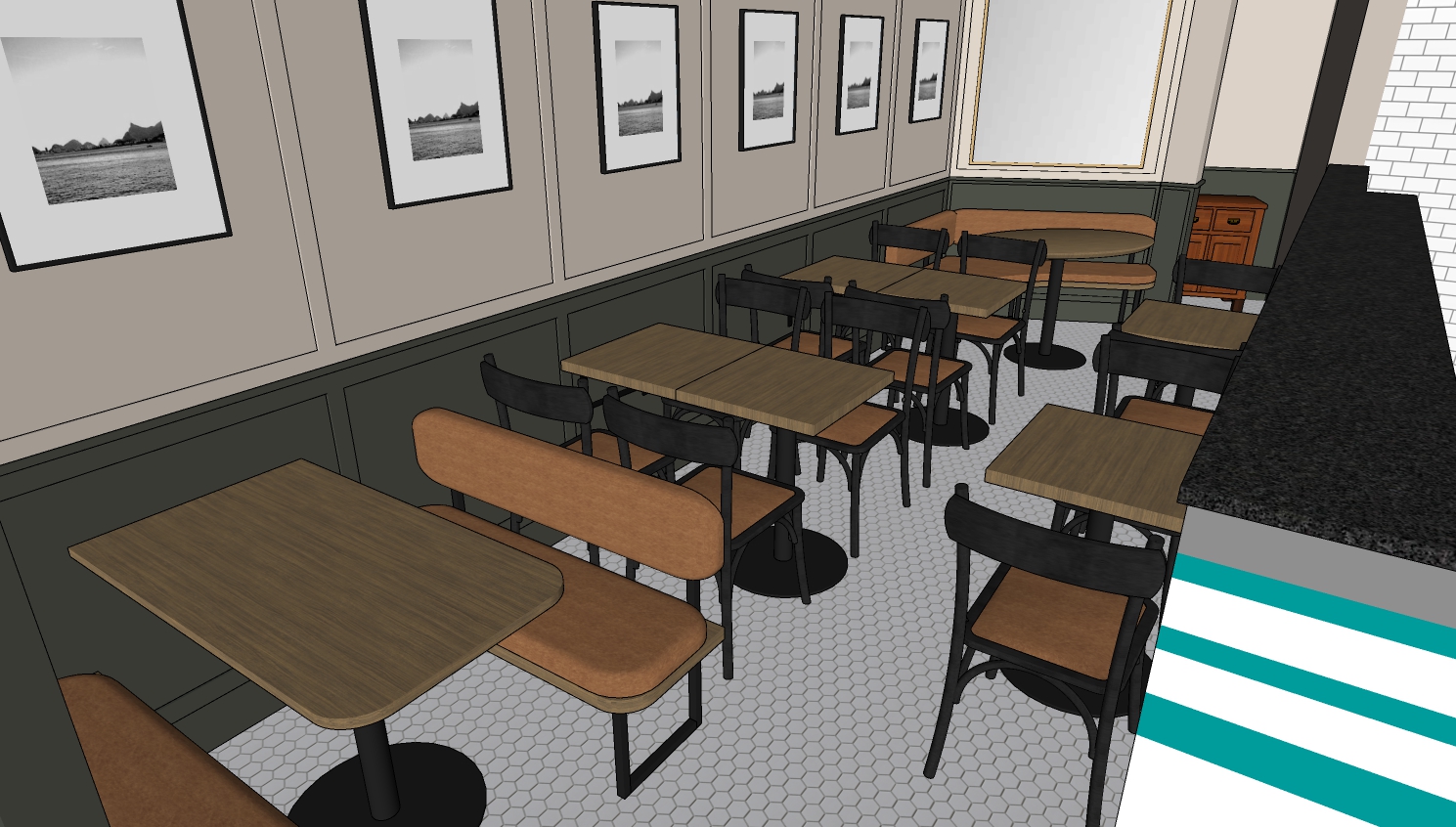 Juniors Restaurant Ireland I Studio Forja I Restaurant Concept Design